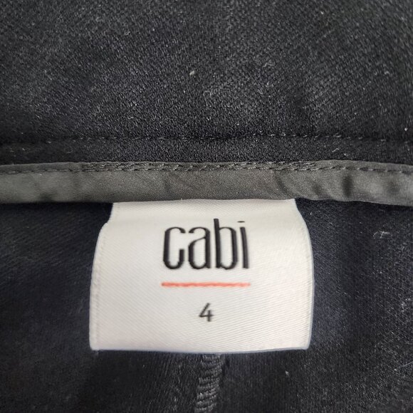 Cabi‎ Womens 3107 Capote Ponte Knit Trouser Black Ankle Pants Size 4 Rayon Blend - Picture 4 of 12